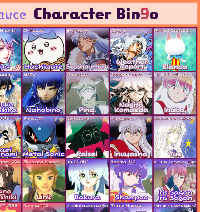 Bingo top right corner