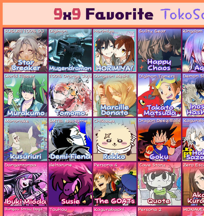 Bingo top left corner