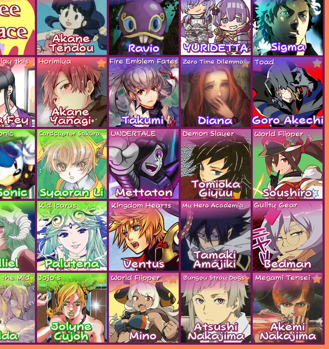 Bingo bottom right corner